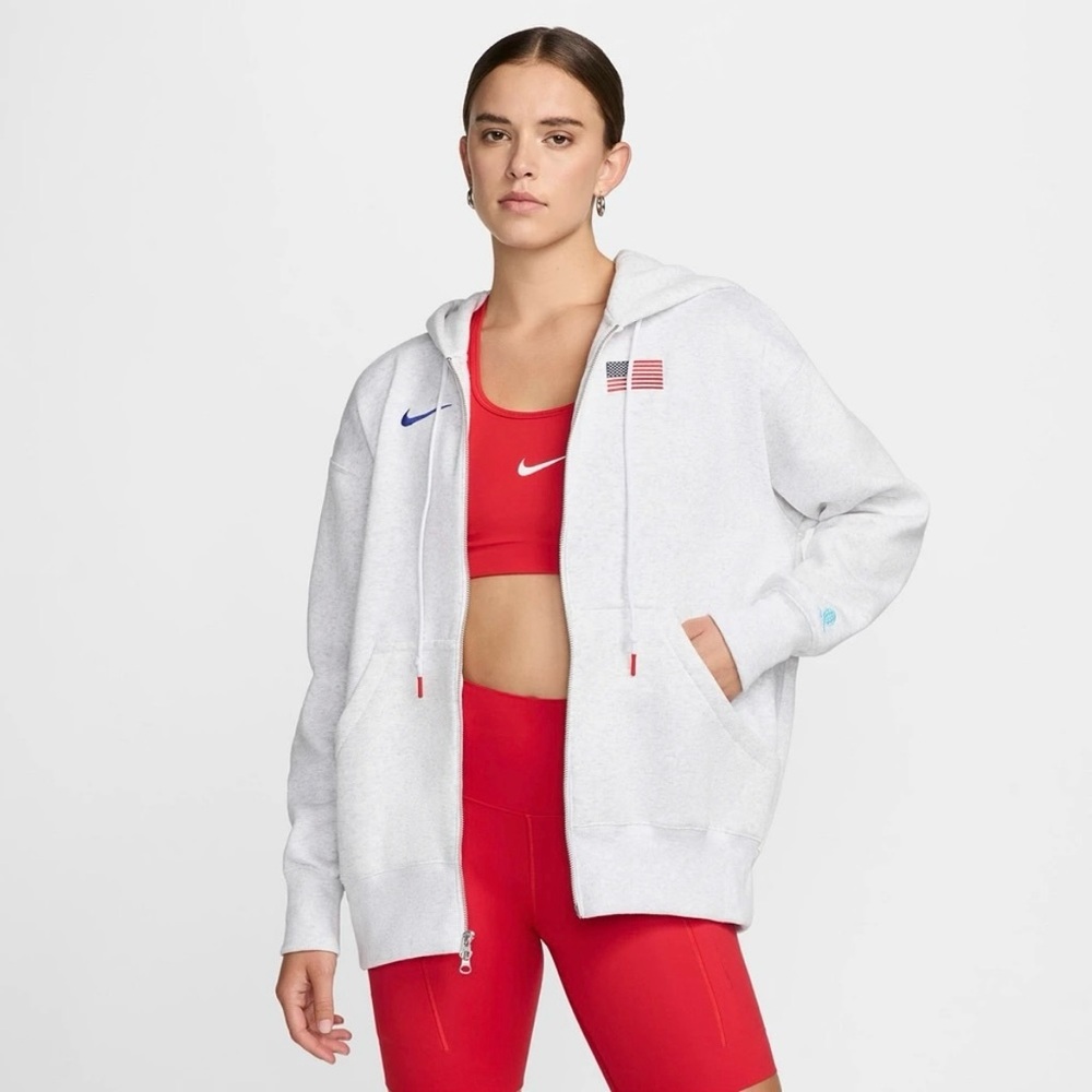 Nike Team USA Full Zip Hooded Sweatshirt